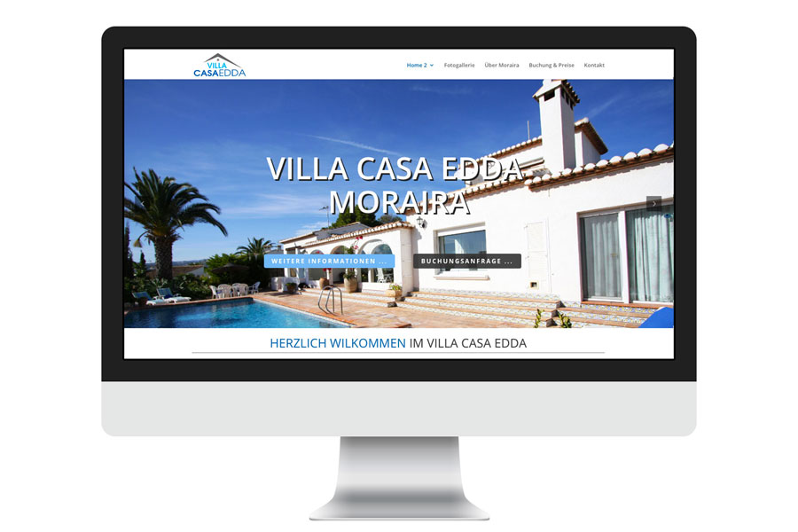 Webdesign Villa Casa Edda